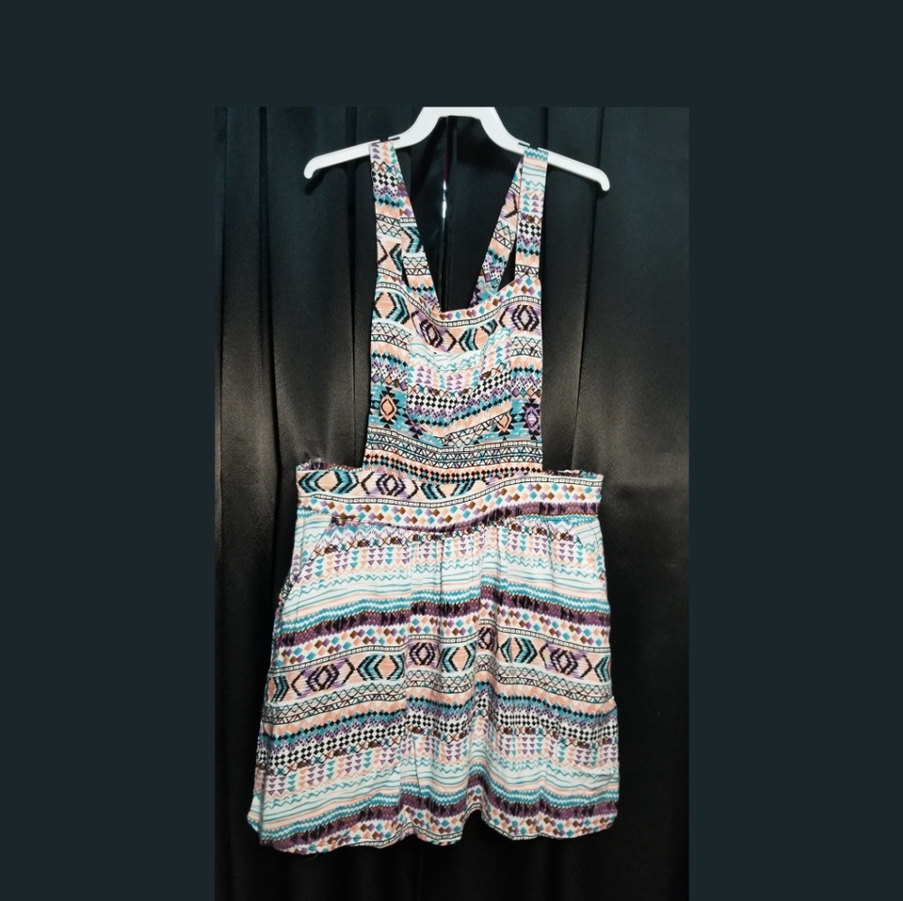 Square neck skirt overall